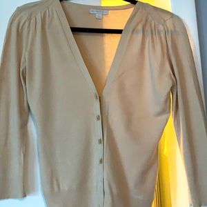 Beige sweater3/4 sleeve button down